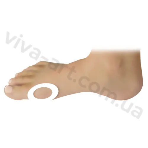 Захисне силіконове кільце,згори покрите тканиною овальної форми, велике - 1 шт.